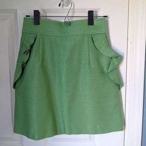 Sandro A-line Mini Skirt | Green | US Size 2-4